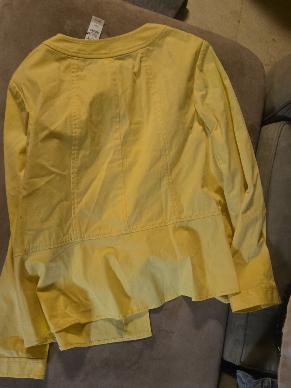 Talbots Yellow Button-Front Women's Jacket - Picture 2 of 3